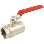 Brass Steel Red Long Handle Ball Valve